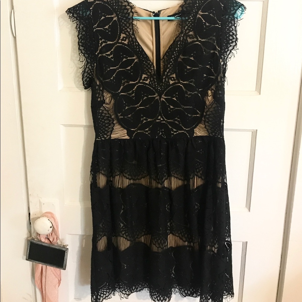Pretty Black and Tan dress